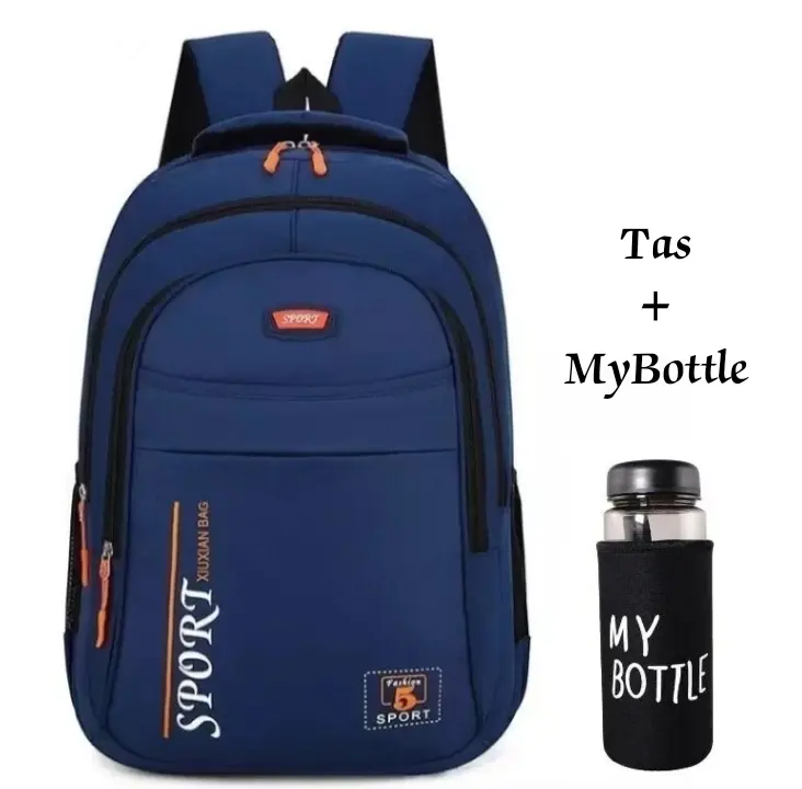 Tas Polos/ Tas Ransel Sekolah Anak SD, SMP, SMA/ Tas Laptop Sekolah/ Tas Anak Cowok Cewek/ Tas Ransel Laptop/ Tas Sekolah Anak Laki Laki Dan Perempuan/ Tas Sekolah Polos Fashion 0