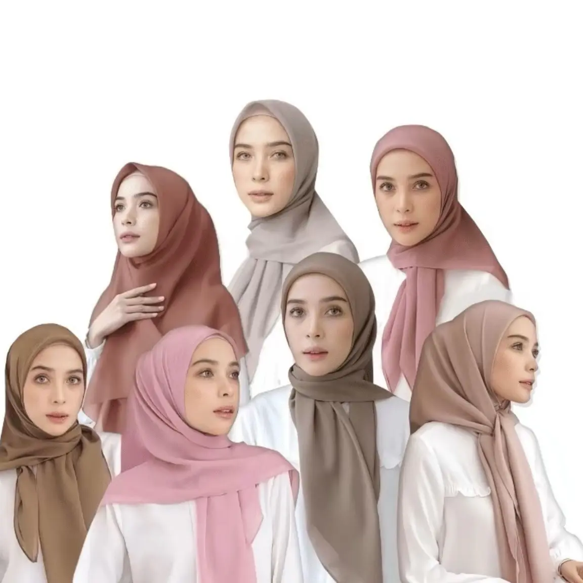 Hijab Segi empat Bella SQUARE / Hijab Daily By Nattawin Muslim