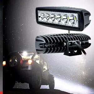 LAMPU LED TEMBAK MOBIL MOTOR 18W CREE SOROT KABUT LED BAR CREE 18 WATT 6 Kendaraan tanpa garansi ungu