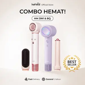 COMBO HEMAT KEHEAL HM 3IN1 & Hair Dryer BQ High Speed Hair Dryer Pengering Rambut Profesional
