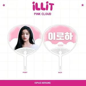 KIPAS TANGAN ILLIT KERANG (HARGA 1 PCS) UCHIWA FAN KPOP JPOP CARDS IDOL BIAS UNOFFICIAL GLLIT IROHA MINJU MOKA WONHEE YUNAH READY STOCK !