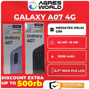 [AGRES X TIVANISTORE] SAMSUNG A07 4G (4GB/64GB)/(4GB/128GB)/(6GB/218GB)/(8GB/256GB) -GARANSI RESMI SAMSUNG