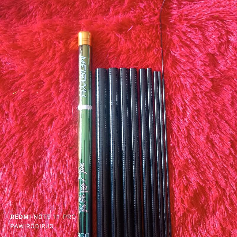 Joran Tegak MEIRYYH 360cm, Berat 91gr, Medium-Medium Hard Pancing - Ikan 1