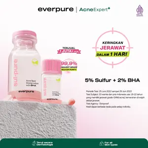 EVERPURE  Sulpure Acne Spot Drying Lotion with BHA - Obat Totol Mengeringkan Jerawat Dalam 1 Hari Dengan Sulfur & BHA BPOM 3ml, 10ml, 20ml