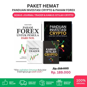 Paket Hemat 4 Buku Jago Forex & Crypto untuk Pemula dari Nol + BONUS