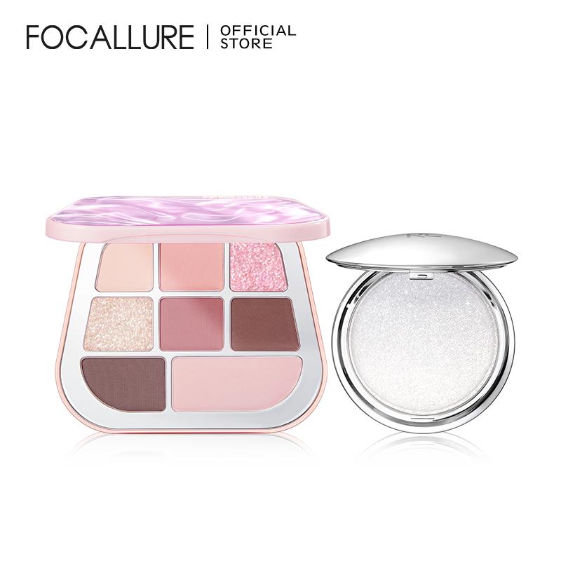  【TUNPHAM FOCALLURE Combo Bảng phấn mắt và Phấn bắt sáng mới tôn lên nét đẹp khuôn mặt 