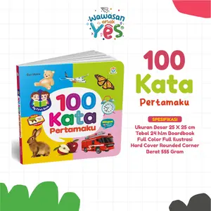 100 kata pertamaku  big boardbook buku anak 1 2 3 tahun my first words book bayi 0 6 12 bulan