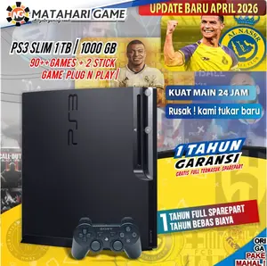 PS3 500GB SLIM | Playstation 3 Slim Sony | GARANSI 1 TAHUN PlayStation