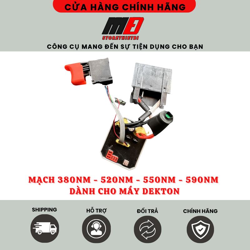 Mạch Và Công Tắc Điều Khiển Dành Cho Máy Bulong Dekton 520Nm - 550Nm - 590Nm - 750Nm Chính Hãng Dekton