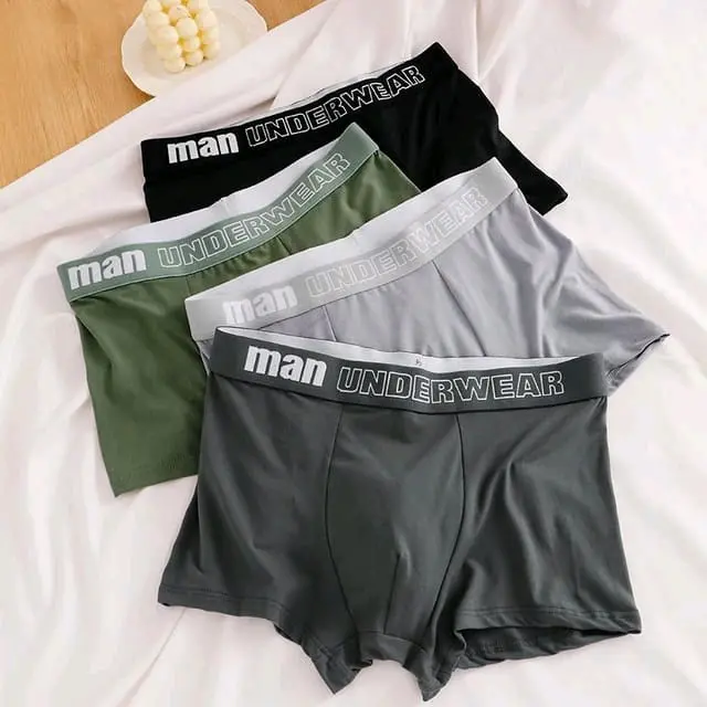 Celana Dalam Pria Dewasa Katun Lembut Nyaman Boxer Pendek  Karet Motif Remaja