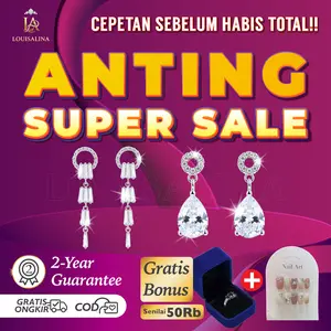 41-56 SPESIAL PROMO LIVE LOUISALINA Anting Premium Mewah Harga Super Murah + Free Box & Bonus Nail Art