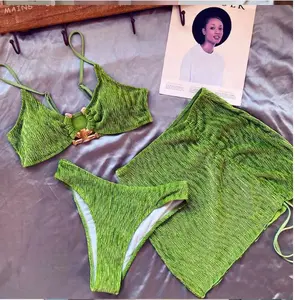 Katata Bikini 3pc Premium Swimsuit Set Baju Renang Wanita Import BK58