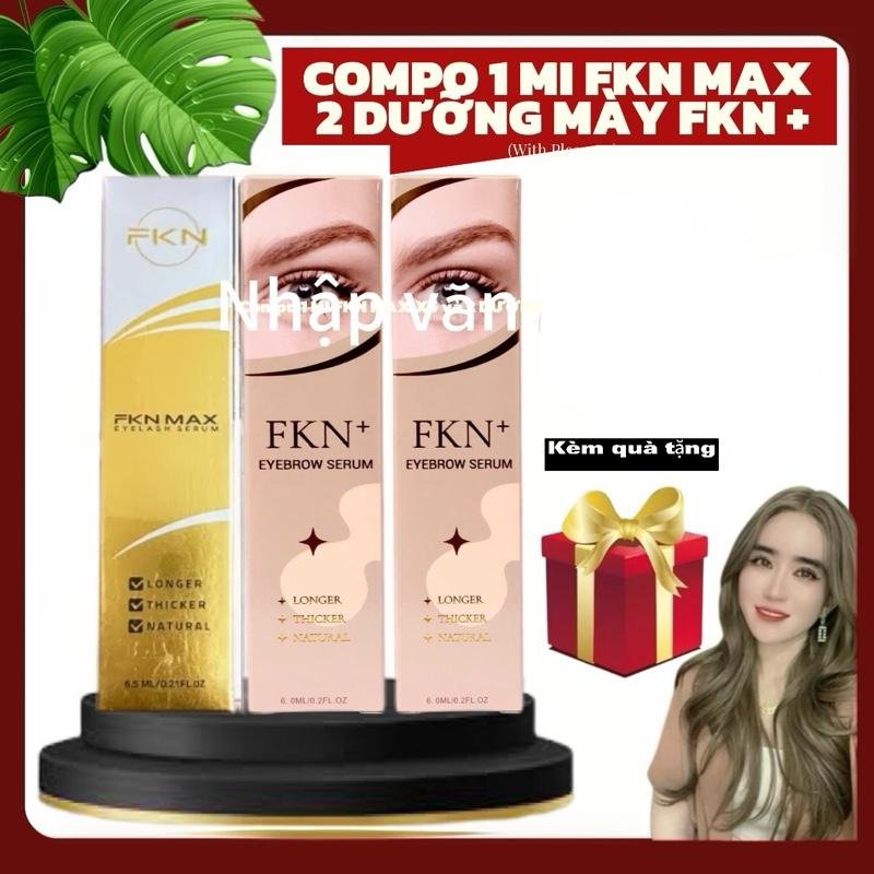 1 DƯỠNG MI FKN MAX và 2 DƯỠNG MÀY FKN +.   phiên bản cải tiến  2 in 1,thương hiệu FKN COMESTIC.công dụng cải thiện sức khỏe lông mi Cosmetic Trang Điểm Mỹ Phẩm mascara lau