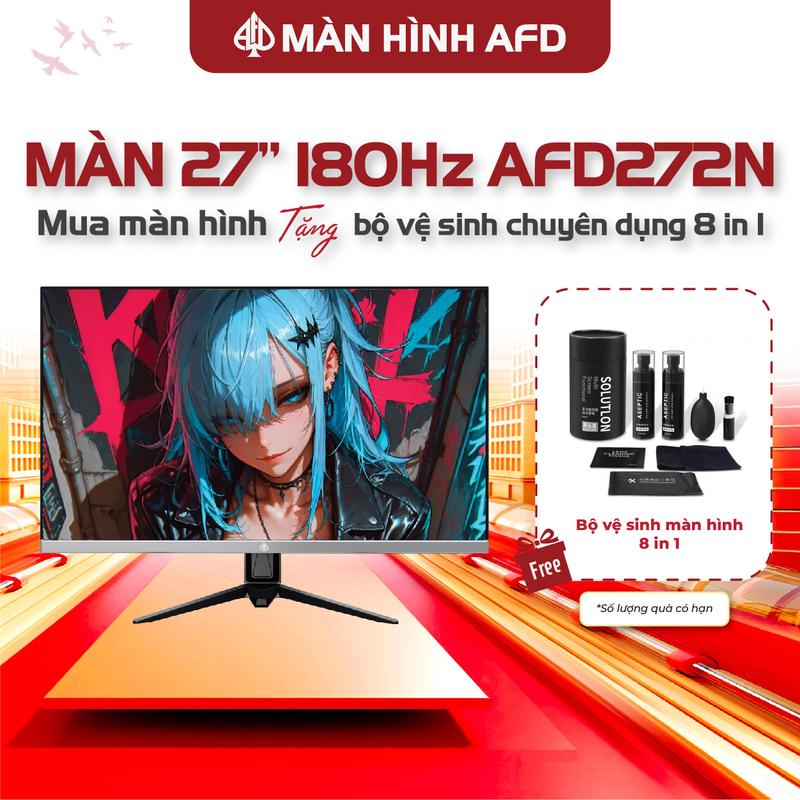 Màn hình máy tính gaming AFD 272N 27inch/2K/180Hz/FastIPS/1msGTG/400nits/105%dciP3 " - Giá đã có Vat "
