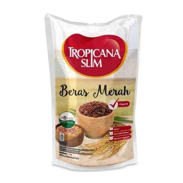 Gambar TROPICANA SLIM BERAS MERAH ORGANIK 1 KG - Hypermart dari Hypermart Depok Kota Depok Tokopedia
