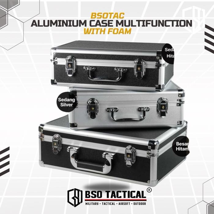 Promo Koper Portable Multifungsi Alumunium Safety Tool Box with Key ...