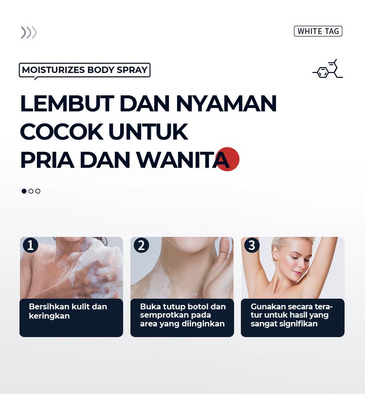 Product Introduction of Sprej pelempar kulit sprei untuk laki-laki dan perempuan dengan warna kulit normal 5