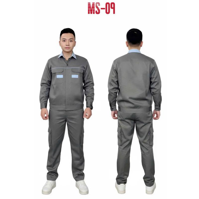  QC09.  Áo lẻ #126k  Quần lẻ #119k   Cả bộ #210k  Mẫu BHLD đẹp bảo hộ lao động nam nữ 