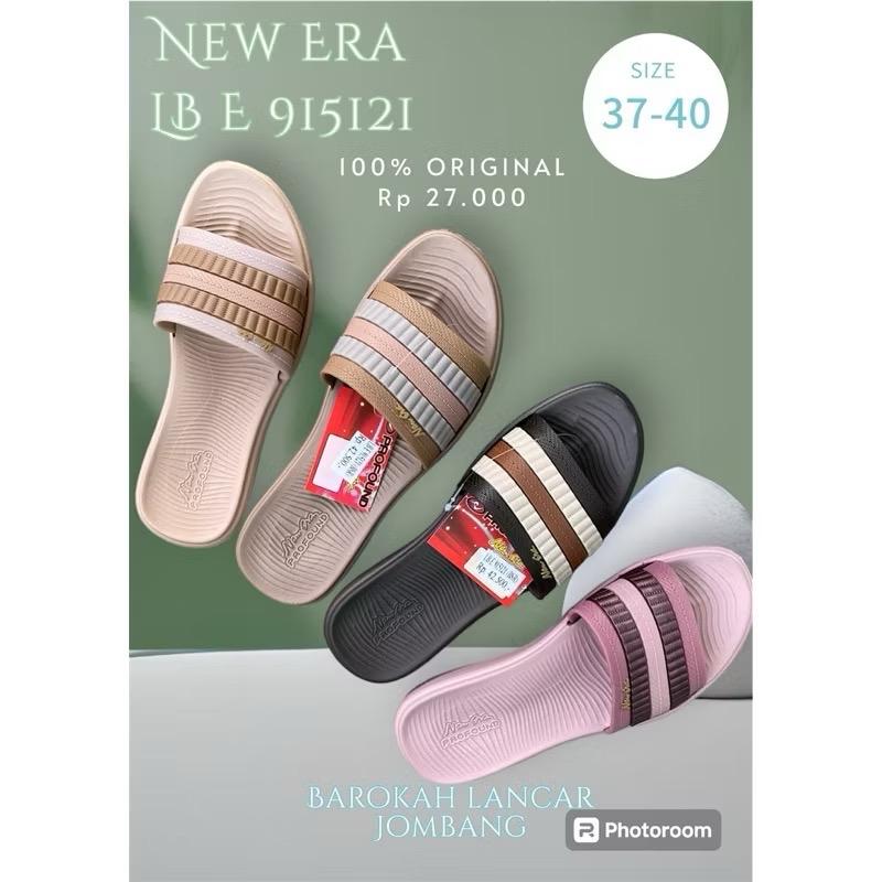 SANDAL SLOP KARET WANITA NEW ERA LB E 915121 SIZE 37-40 4
