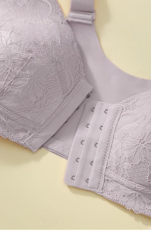 Product Introduction of 【UfurSkin】34-44BCD New plus-size lace underwear Thin bra with small bra women's thin cup bra retraction breast top support brawomenswearladycomfortbridalbasicminimalist----916# 6