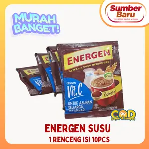 Sumber Baru Energen Susu + Susu Bersinergi 1 Renceng Isi 10pcs Varian Rasa Coklat & Vanilla Dengan Vit C