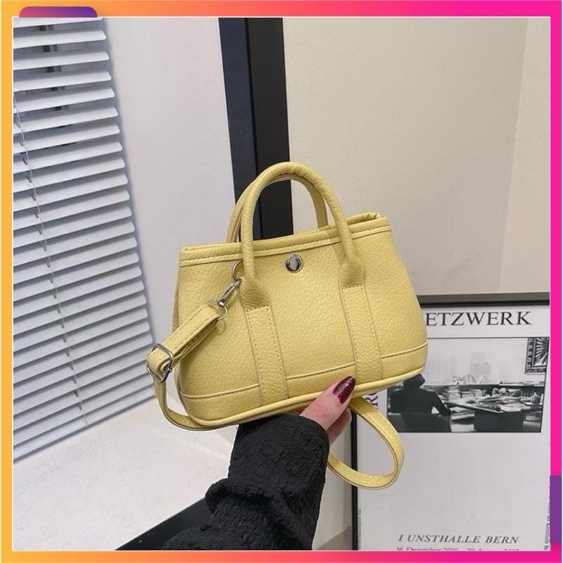 Túi Xách Nữ Đeo Chéo Mini Size 20cm Vừa Đt Da Gạo Mềm Mịn Dễ Thương