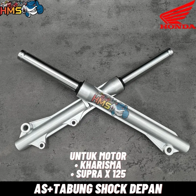 SHOCKBREAKER DEPAN TABUNG SHOCK DEPAN ASSY HONDA KHARISMA SUPRA 125 SUPRA X SUPRA FIT KIRANA CAKRAM KPH AS SHOCK PLUS TABUNG SET 2 PCS KANAN KIRI TINGGAL PASANG 3