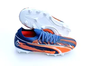 Sepatu Bola Junior AZERO TRIBAL Navy orange Size 33-37