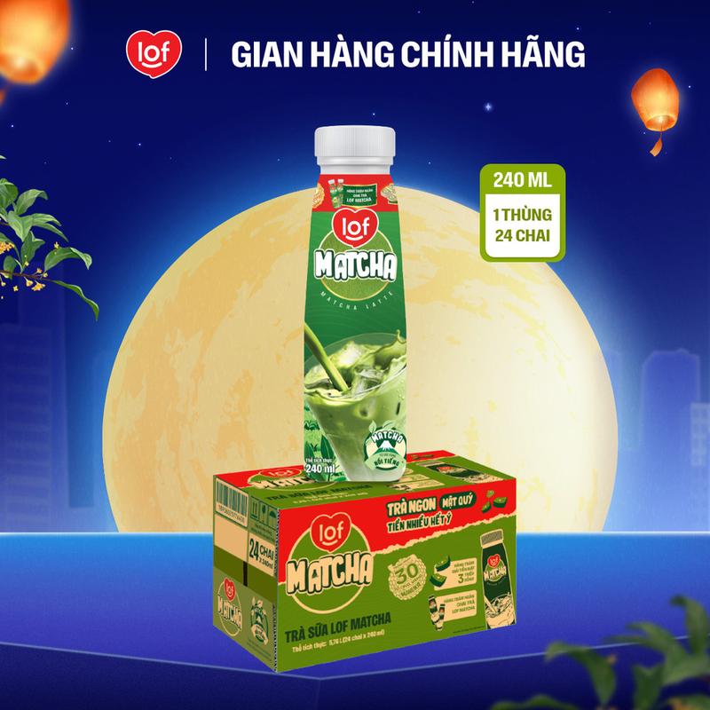 TOP Trà sữa Lof Matcha thùng 24 chai x 240ml