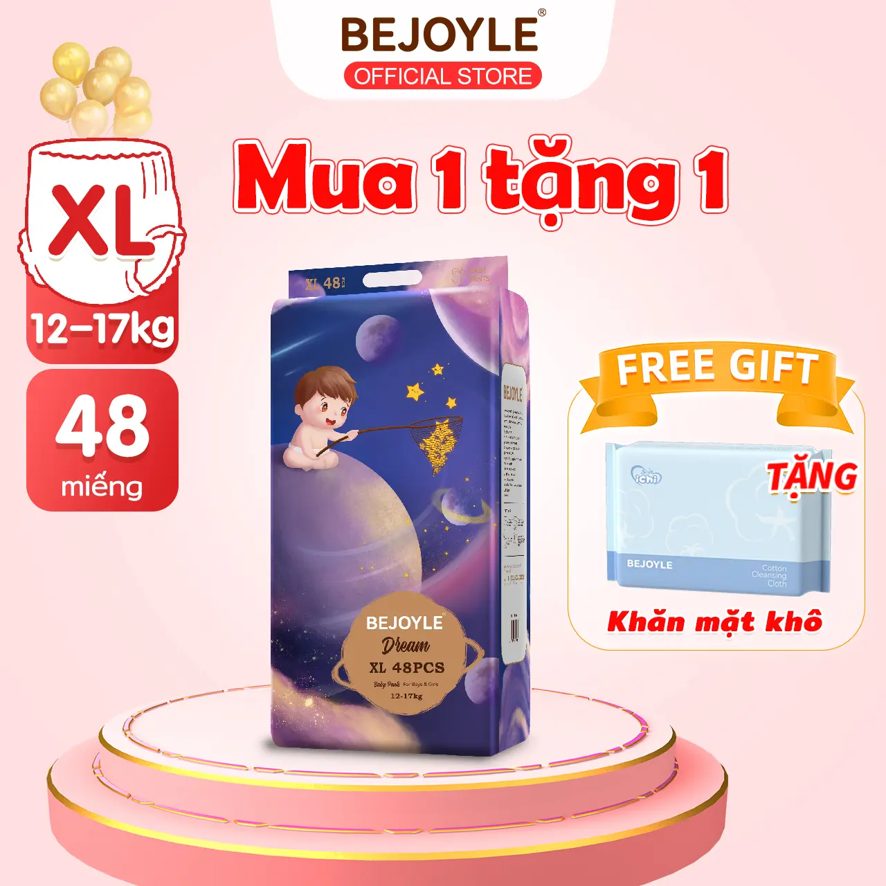 【Mua 1 tặng 1 】Bỉm Bejoyle quần cao cấp size-m/L/XL/XXL/XXXL/S bỉm Bejoyle quần xl bỉm chính hãng tã quần cho bé bỉm trẻ em bỉm 104-miếng quần Bộ Trẻ-mới tập đi