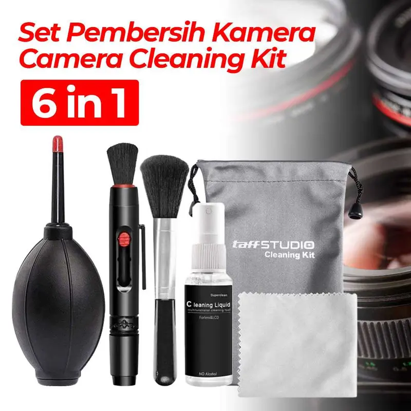 Cleaning Kit Set Tools Alat Pembersih Lensa Kamera Hp Laptop Serbaguna 0