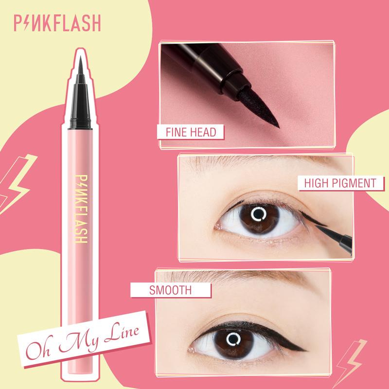 Product Introduction of [Official] PINKFLASH #OhMyLine Eyeliner Pensil Hitam Anti Air Tahan Lama- Up to 12hours PF-E01 6