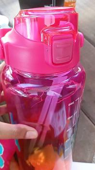 Product Review of FoodGrade Botol Beranak 2 Liter + 1000ml + 500ml Botol Minum Viral 1 set BPA FREE Plastik Putih Sedotan Bottles Kitchenware from R**6 0