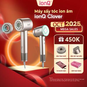 [QUÀ C1] Máy sấy tóc ion âm ionQ Clover công suất 1600W nhanh khô chăm sóc và bảo vệ tóc chuẩn Salon