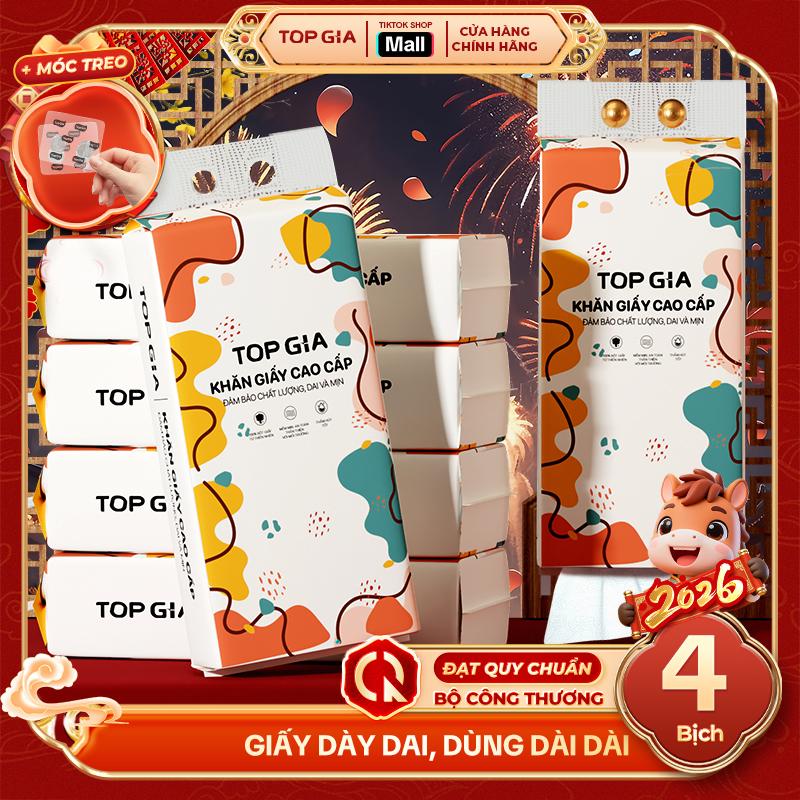    LIVE DEAL SỐC  COMBO 4 bịch size ĐẠI XL PREMIUM  khăn giấy đa sắc treo tường  mua 1 tặng 2 móc treo tường  Giấy Ăn rút an toàn lành tính tiêu chuẩn 4K không mủn Giấy Vệ Sinh giấy rút đa năng treo tường  DS  