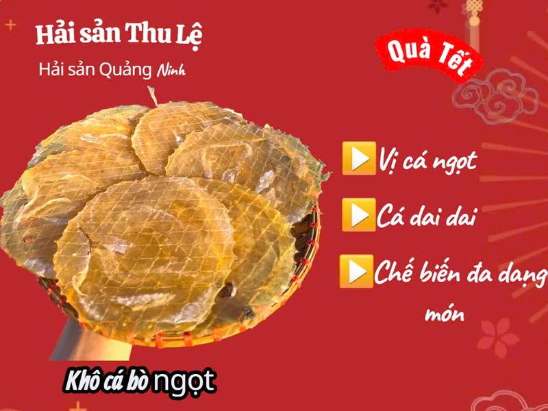 Cá bò ép khô loại 1 hút chân không không cay - Hải sản Thu Lệ