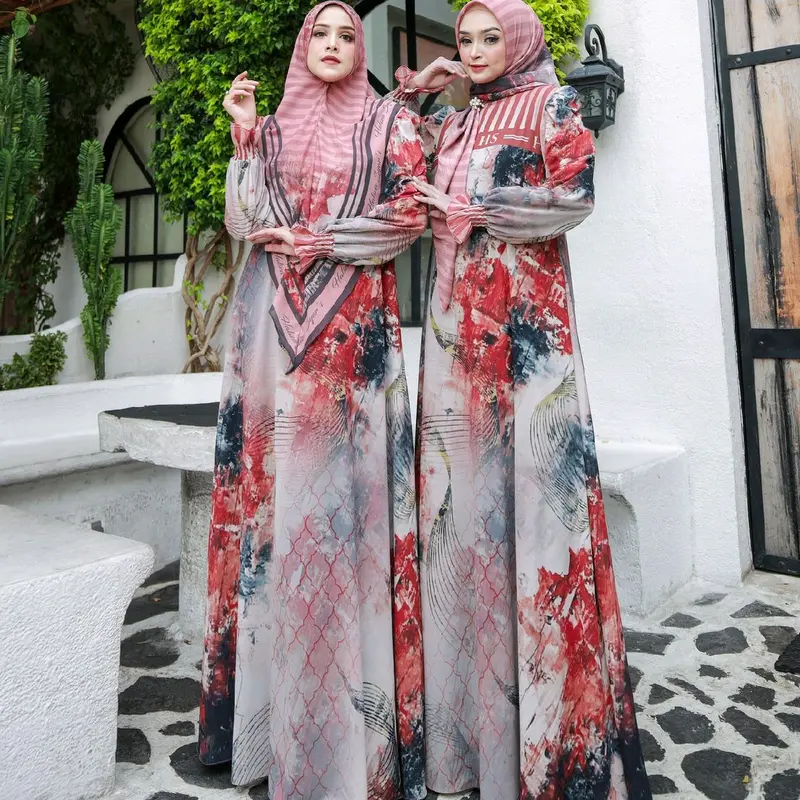 (jual khimar aja)Sarimbit Set Family Gamis  abaya Haliza Adreena 29 Haliza Ayda by Haliza Style Haliza Syar'i Khimar 3