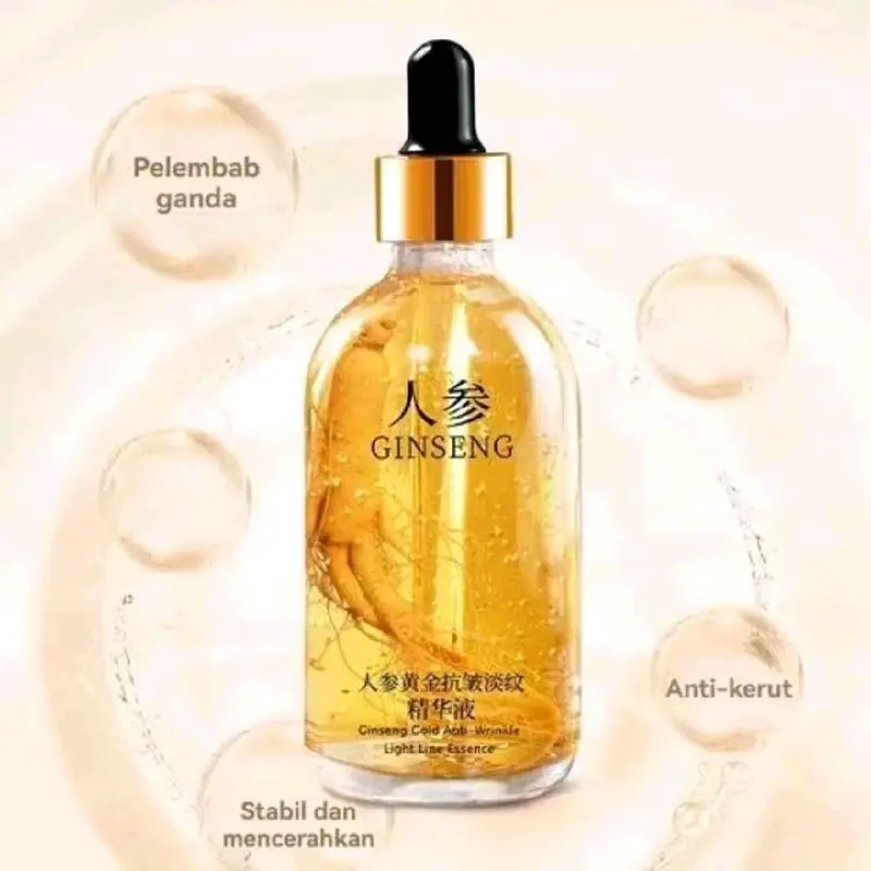 Serum Ginseng Untuk  Membantu Menghilang Kerutan Wajah Mengencangkan Memutihkan Memudarkan Essence Aging Bopeng Tetes Perawatan Mencerahkan 1