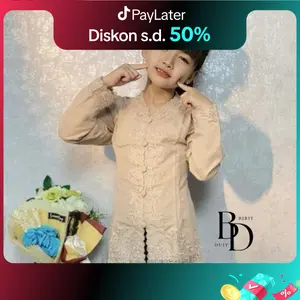 Kebaya Encim Anak Perempuan Motif Bunga Bordir Premium untuk Fashion Usia 3 - 10 Tahun Pakaian Seragam Atasan Cantik