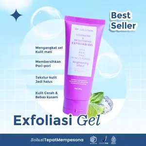Exfoliasi Gel AHA, BHA, Pha & Niacinamide Mencerahkan & Mengangkat Kotoran