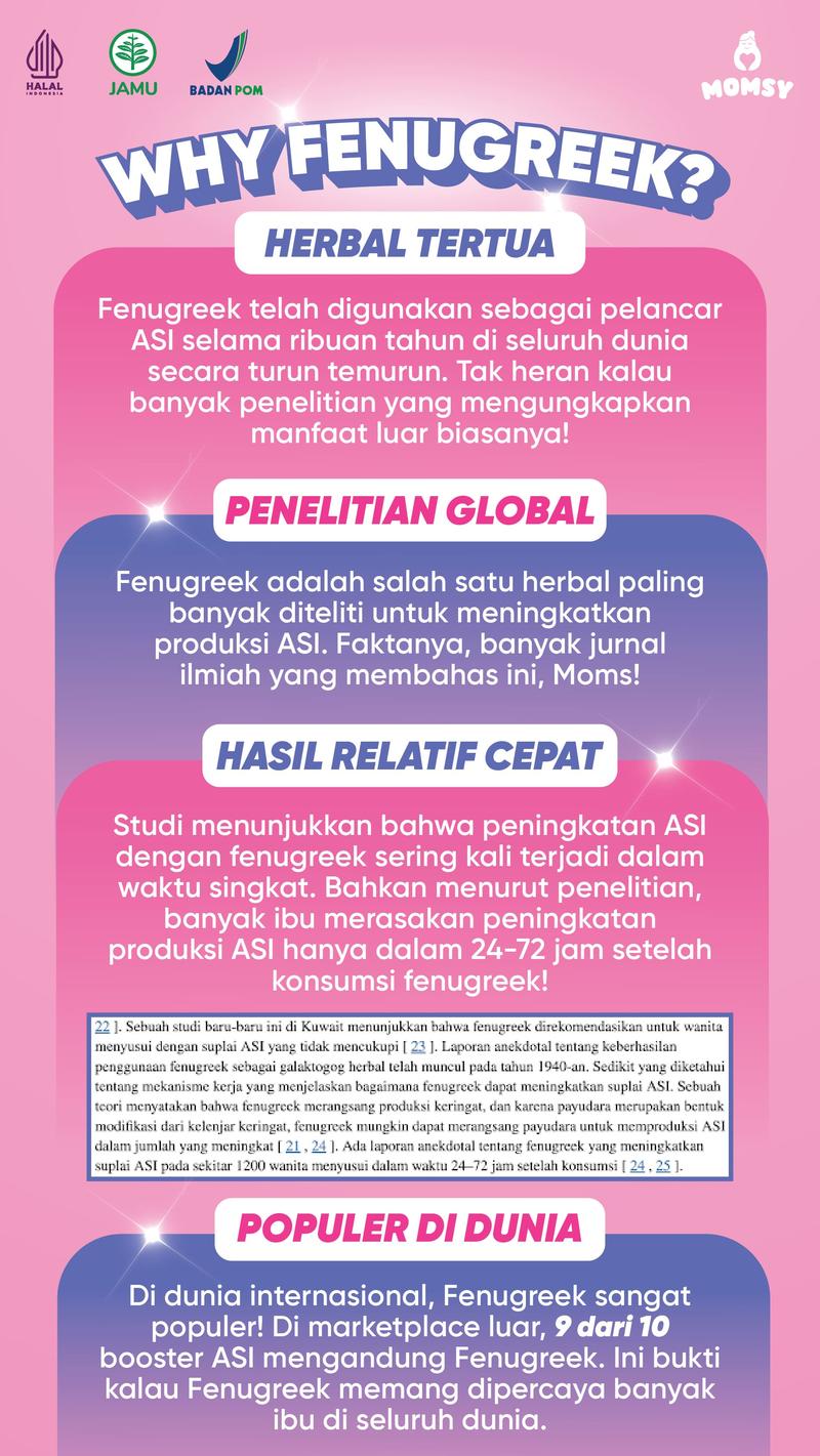 Product Introduction of MOMSY BUY 1 GET 1, ASI Booster 60 Kapsul X ALMOND MIX VANILLA 6 Sachet 12