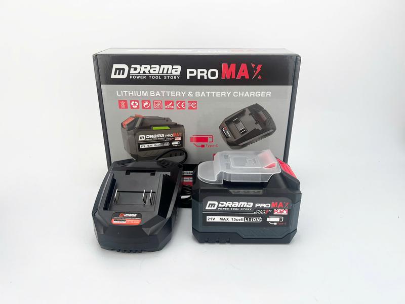 3M Bộ Pin Sạc 15CELL DRAMA Có cổng TYPE C Chân Pin Phổ Thông Sạc Tự Ngắt Khi Đầy Tương Thích Với Nhiều Loại Máy Khoan Bắt Vít Mài