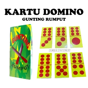 (10set) Domino Gunting Rumput | Kartu Domino