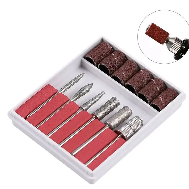 Mini Grinder Tool SET + Amplas (12pcs) | Nail Drill Manicure