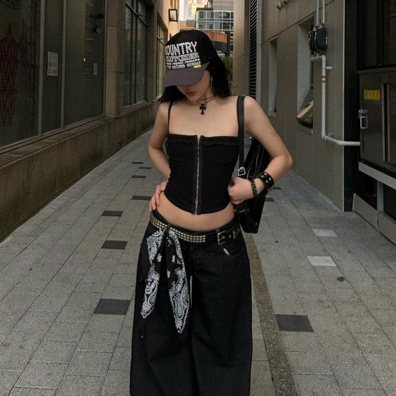 TWENTI Áo Hai Dây Dáng Corset Nẹp Dài Ôm Dáng