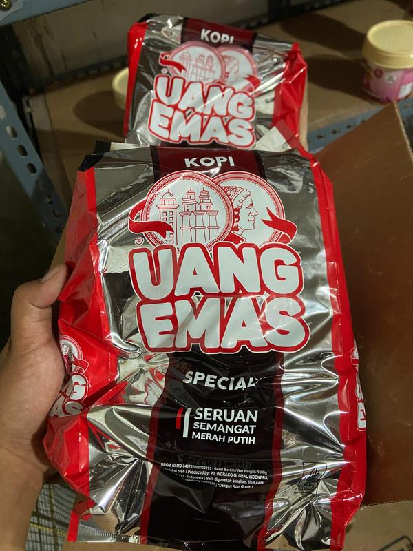 [1 PCS] Kopi Hitam Bubuk Original Uang Emas 1 Kg Spesial Robusta BPOM Coffee 2