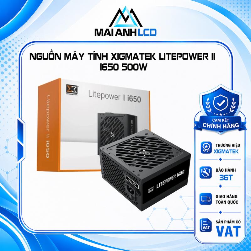Nguồn máy tính Xigmatek Litepower II i650 (500W,230V)