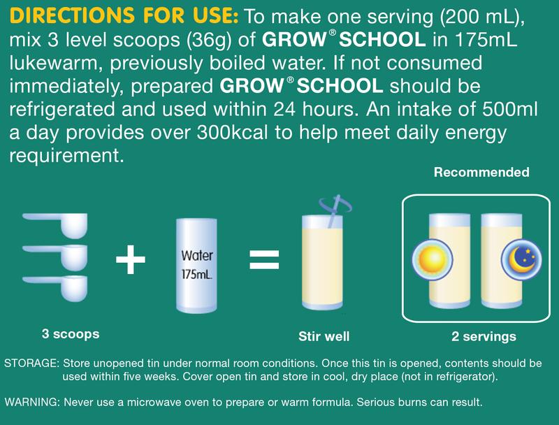 Product Introduction of [Bundle of 2] GROW Growing Up Milk for Kids - Ready-To-Drink Chocolate (3 - 12 years) - 4x180ml 5