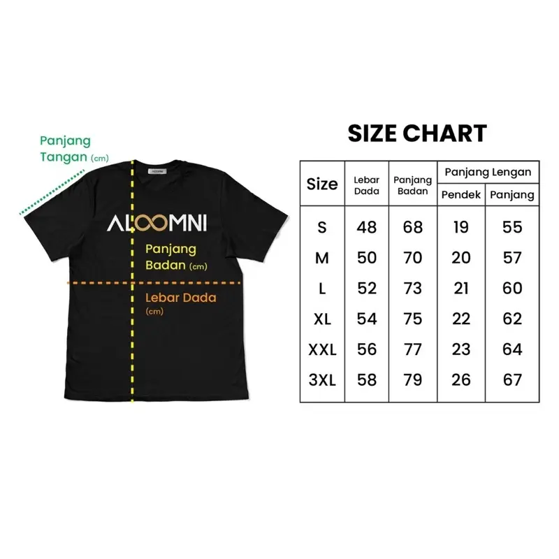Aloomni Kaos Pasukan Anti Prei T-shirt Cotton Combed 24s Baju 7