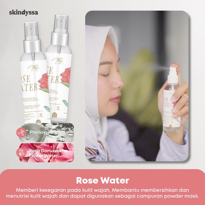 Skindyssa x Holytease Rose Water | Face Spray | Air Mawar 1